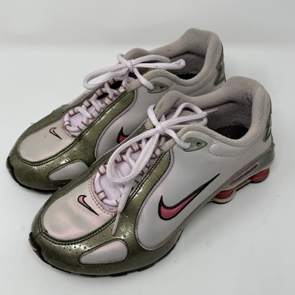 2007 Nike Shox Monster SC Regal Pink/Desert Bloom Youth Running Shoes Size 5.5Y - Picture 2 of 16